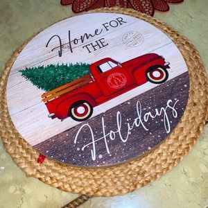 Lazy Susan Wood Christmas decor home for the holidays